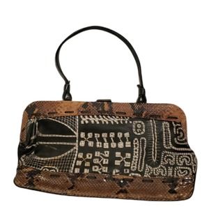 Jamin Puech Snake Skin Leather Purse Clutch